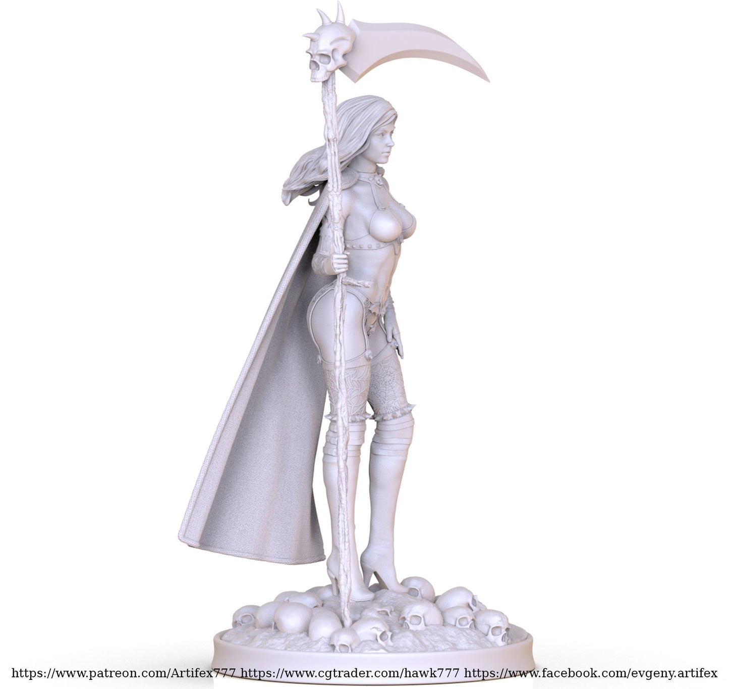 Lady Death V1 - Artifex3D - Dark Forge Arts