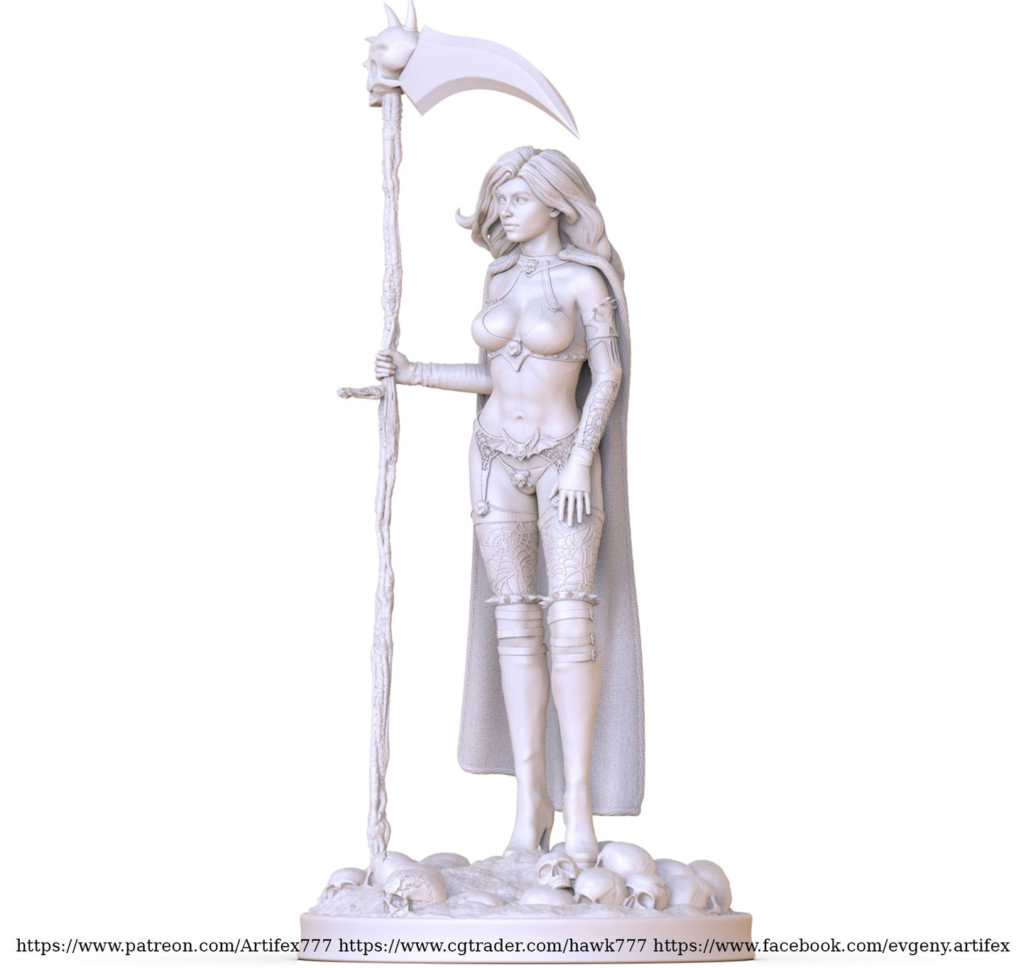 Lady Death V1 - Artifex3D - Dark Forge Arts