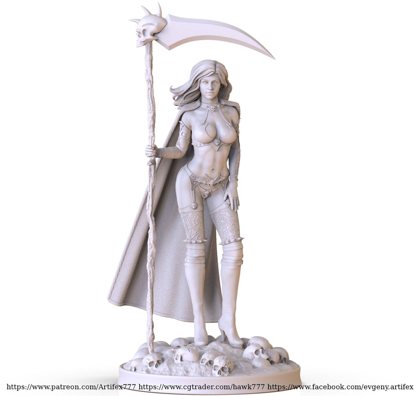 Lady Death V1 - Artifex3D - Dark Forge Arts