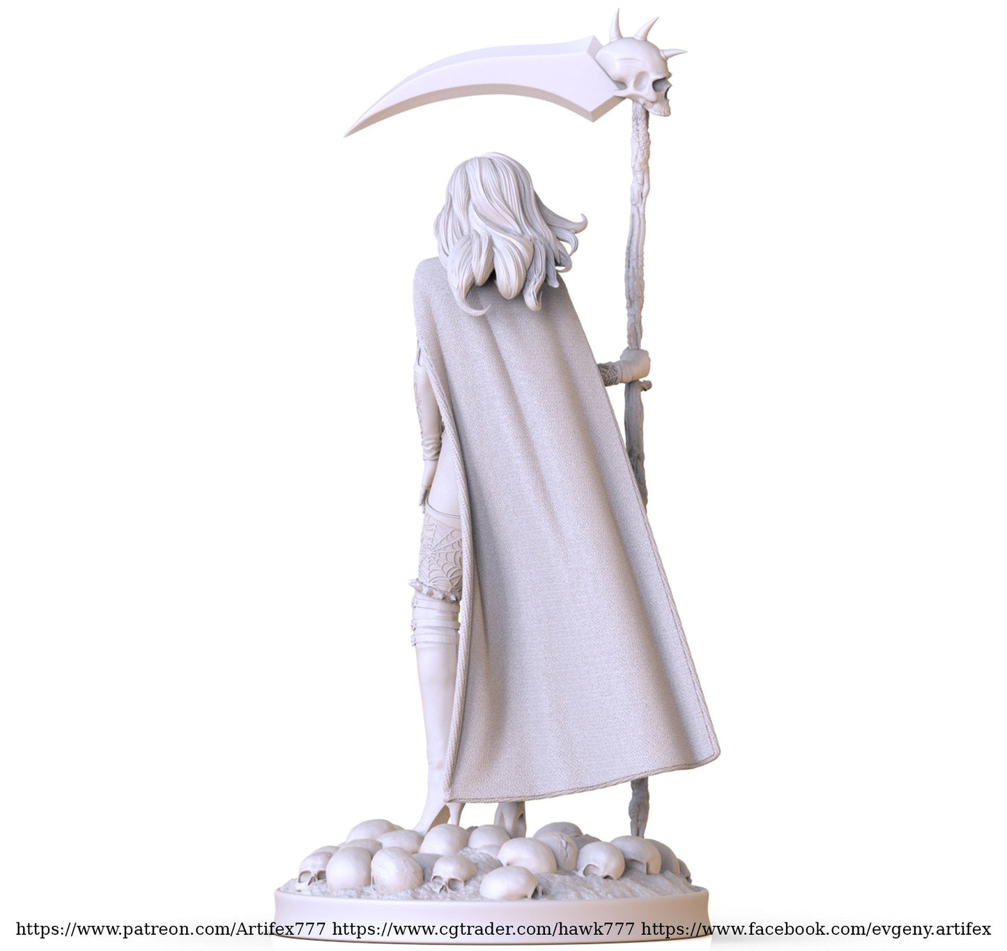 Lady Death V1 - Artifex3D - Dark Forge Arts