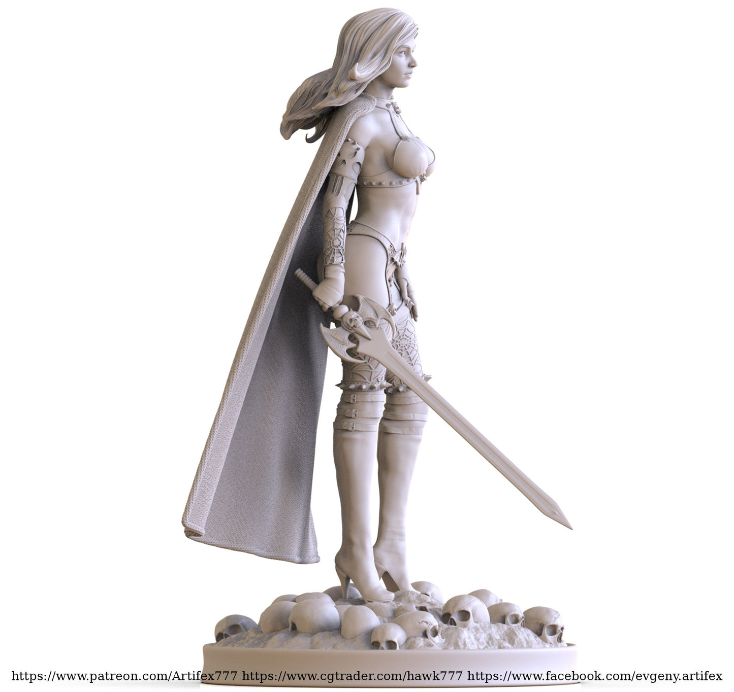 Lady Death V1 - Artifex3D - Dark Forge Arts