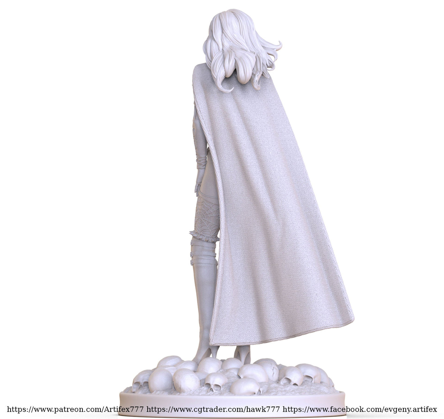 Lady Death V1 - Artifex3D - Dark Forge Arts