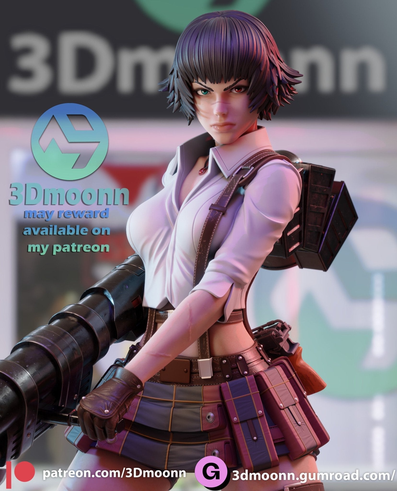 Lady Devil May Cry - 3DMoonn - Dark Forge Arts