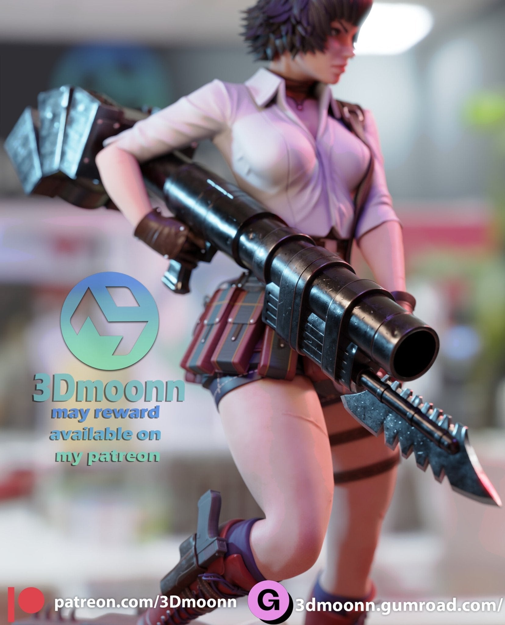 Lady Devil May Cry - 3DMoonn - Dark Forge Arts