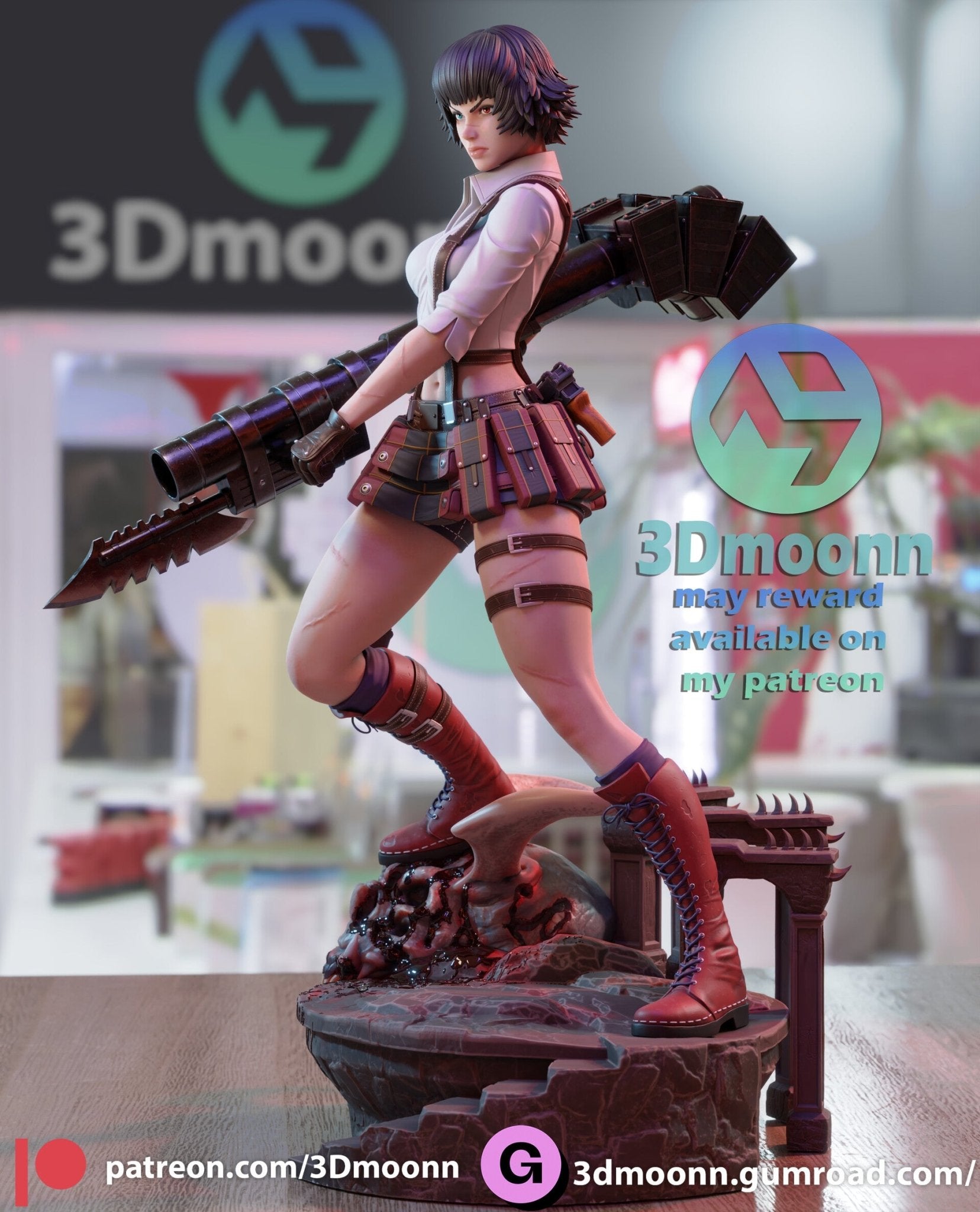 Lady Devil May Cry - 3DMoonn - Dark Forge Arts