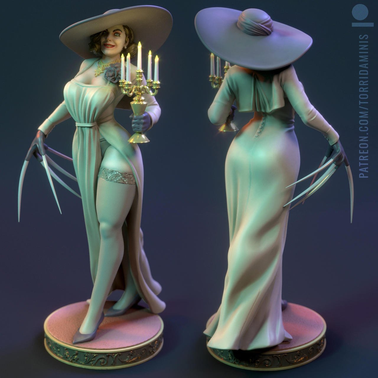 Lady Dimitrescu - Torrida Minis - Dark Forge Arts