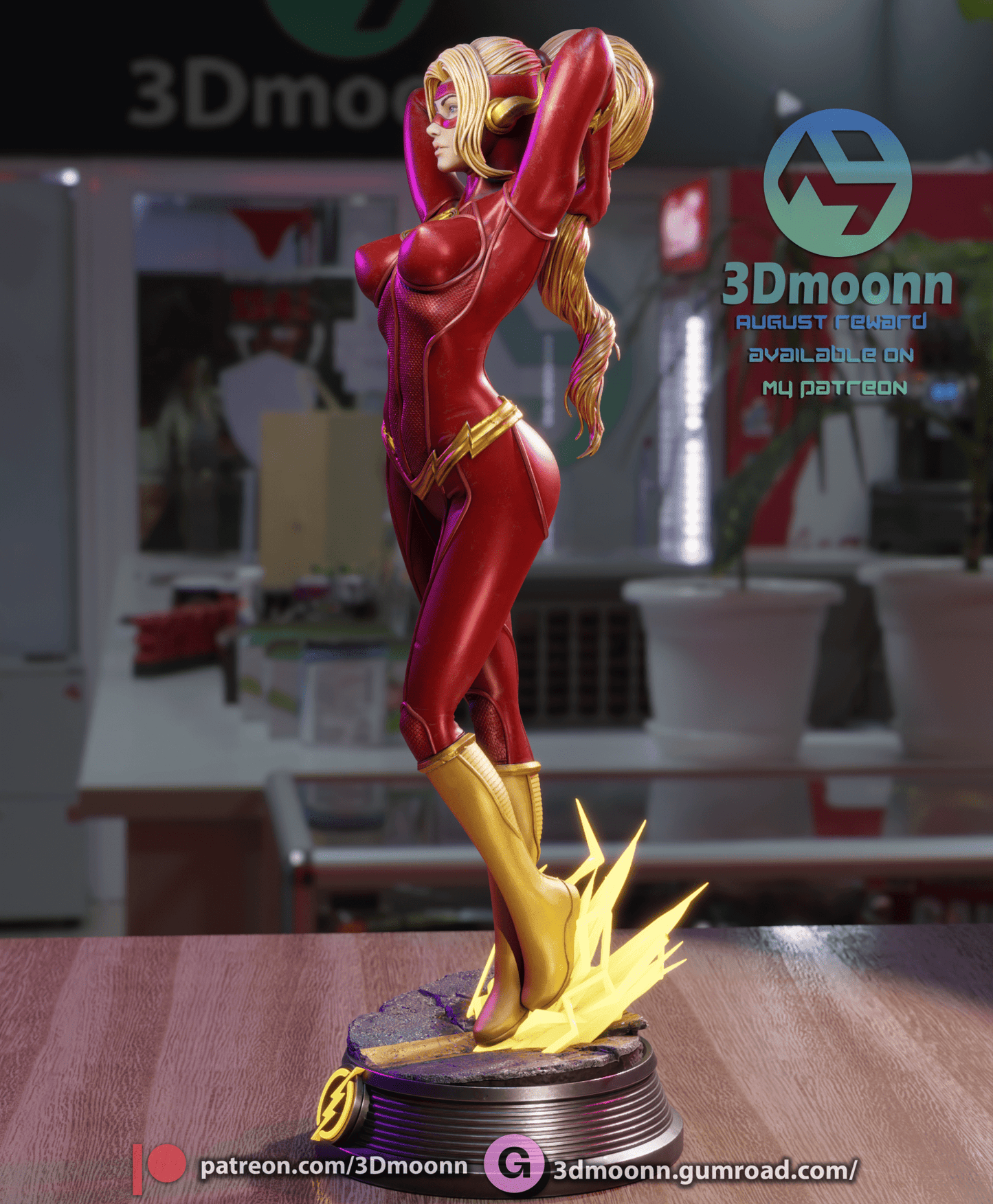 Lady Flash - 3DMoonn - Dark Forge Arts