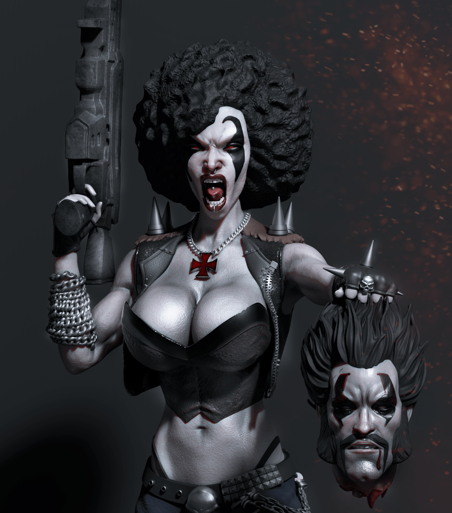 Lady Lobo - CA 3D Studios - Dark Forge Arts