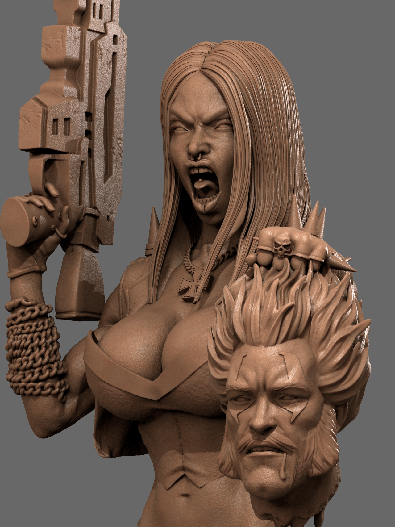 Lady Lobo - CA 3D Studios - Dark Forge Arts