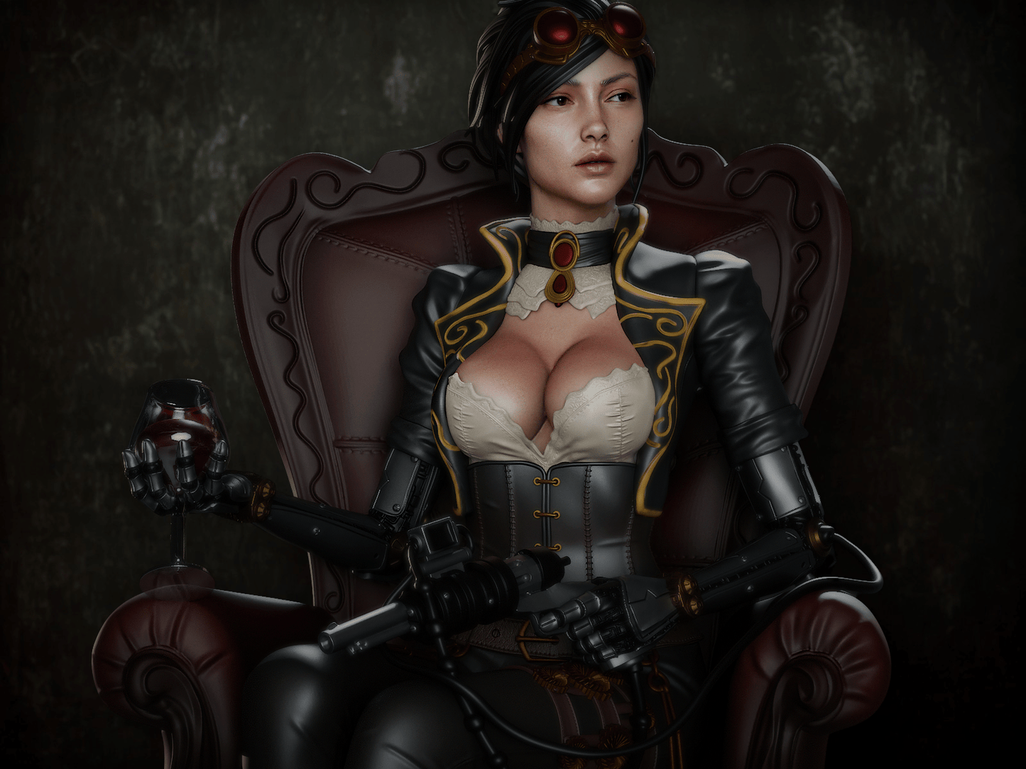 Lady Mechanika - CA 3D Studios - Dark Forge Arts