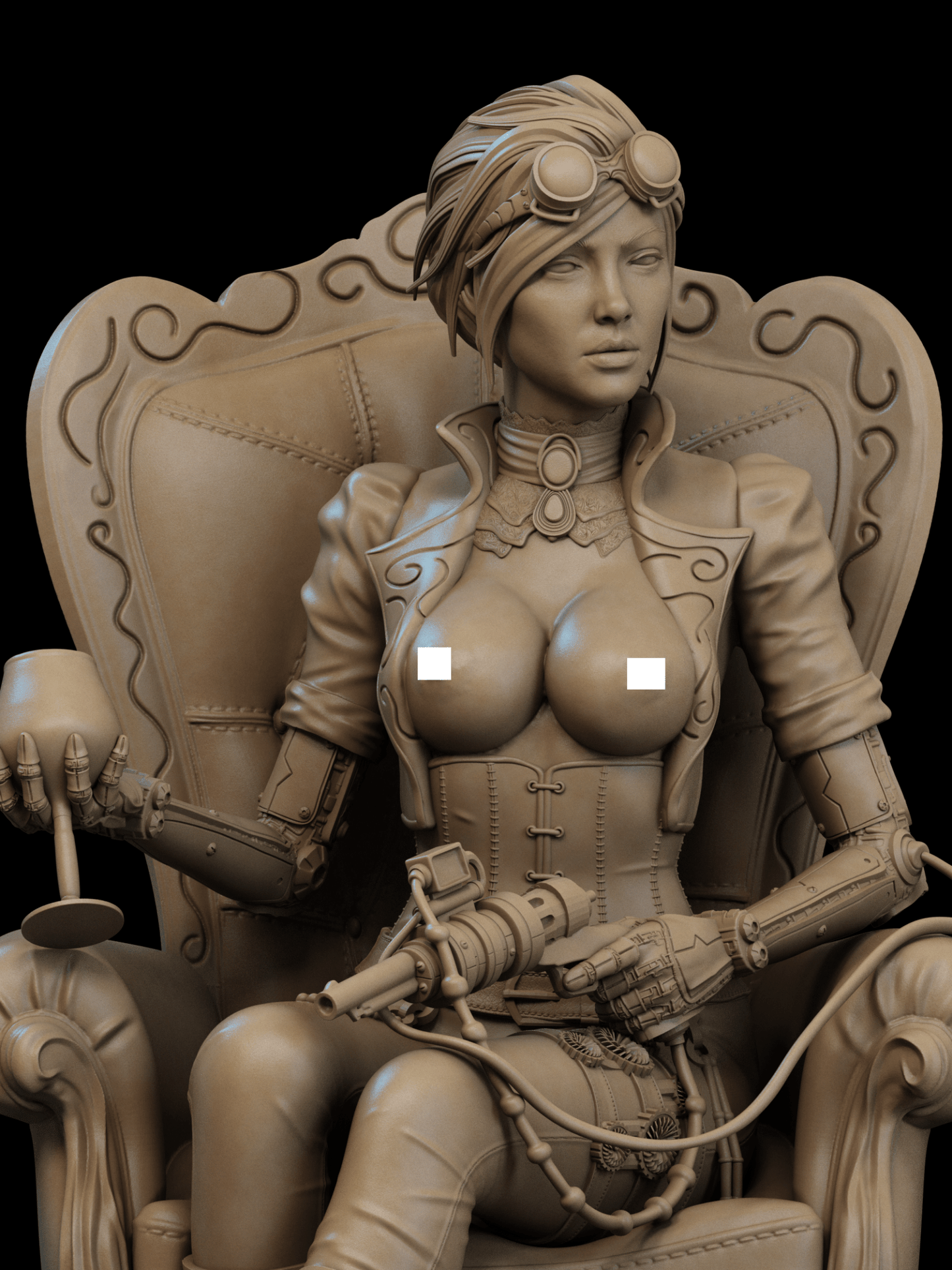 Lady Mechanika - CA 3D Studios - Dark Forge Arts