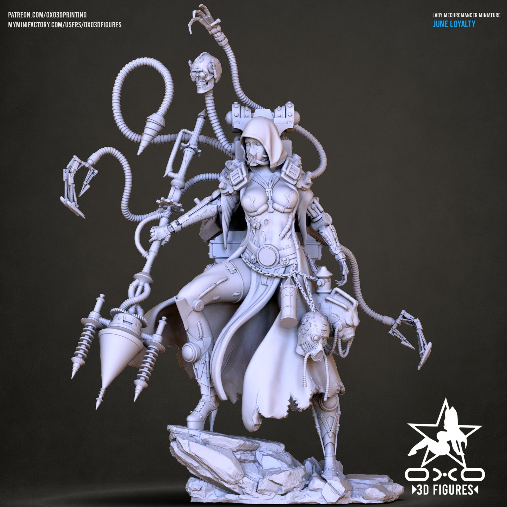 Lady Mechromancer - OXO3D - Dark Forge Arts