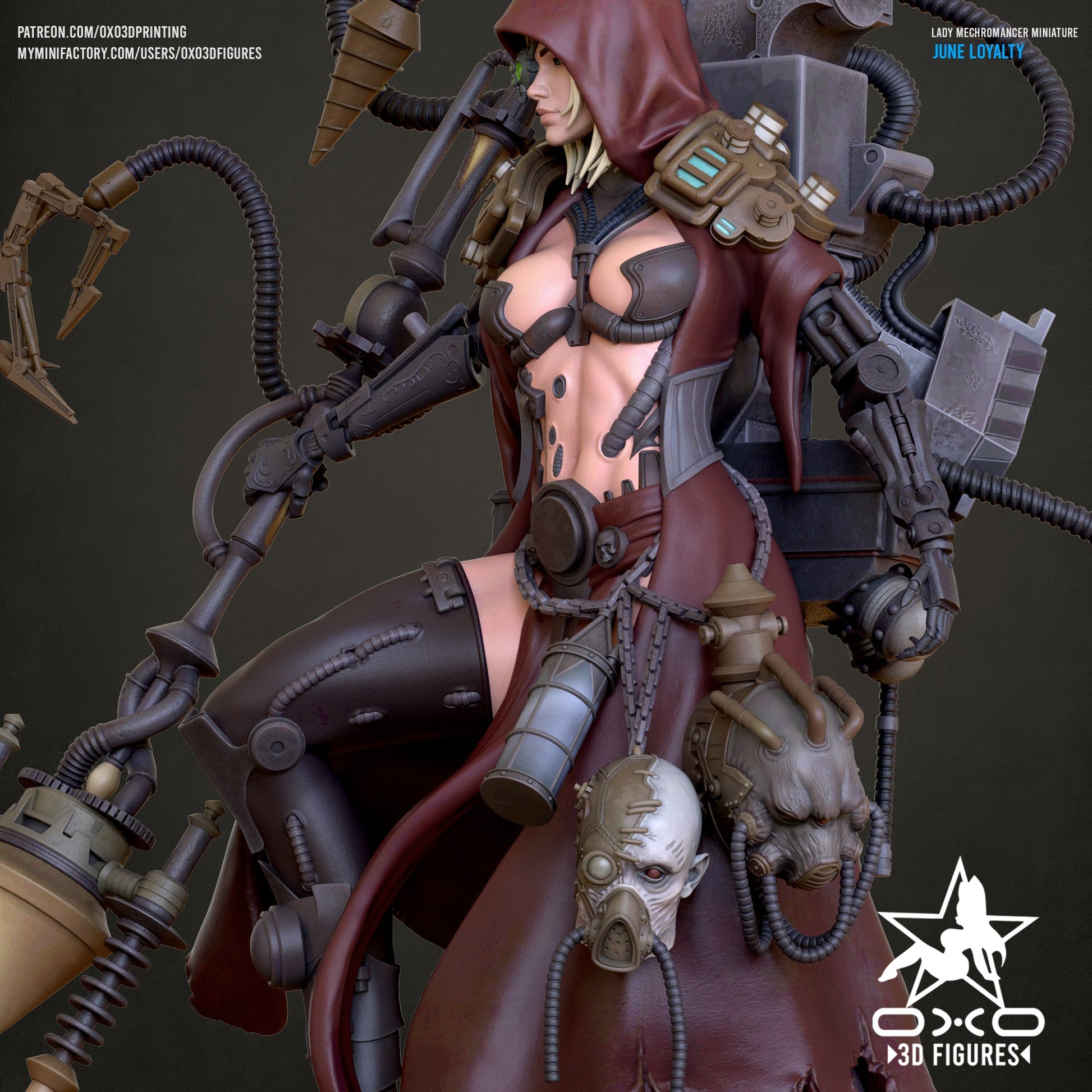 Lady Mechromancer - OXO3D - Dark Forge Arts