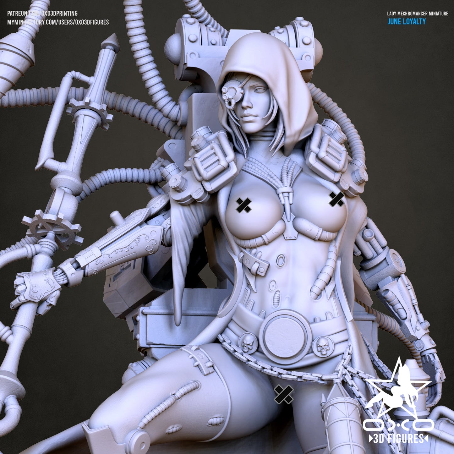 Lady Mechromancer - OXO3D - Dark Forge Arts