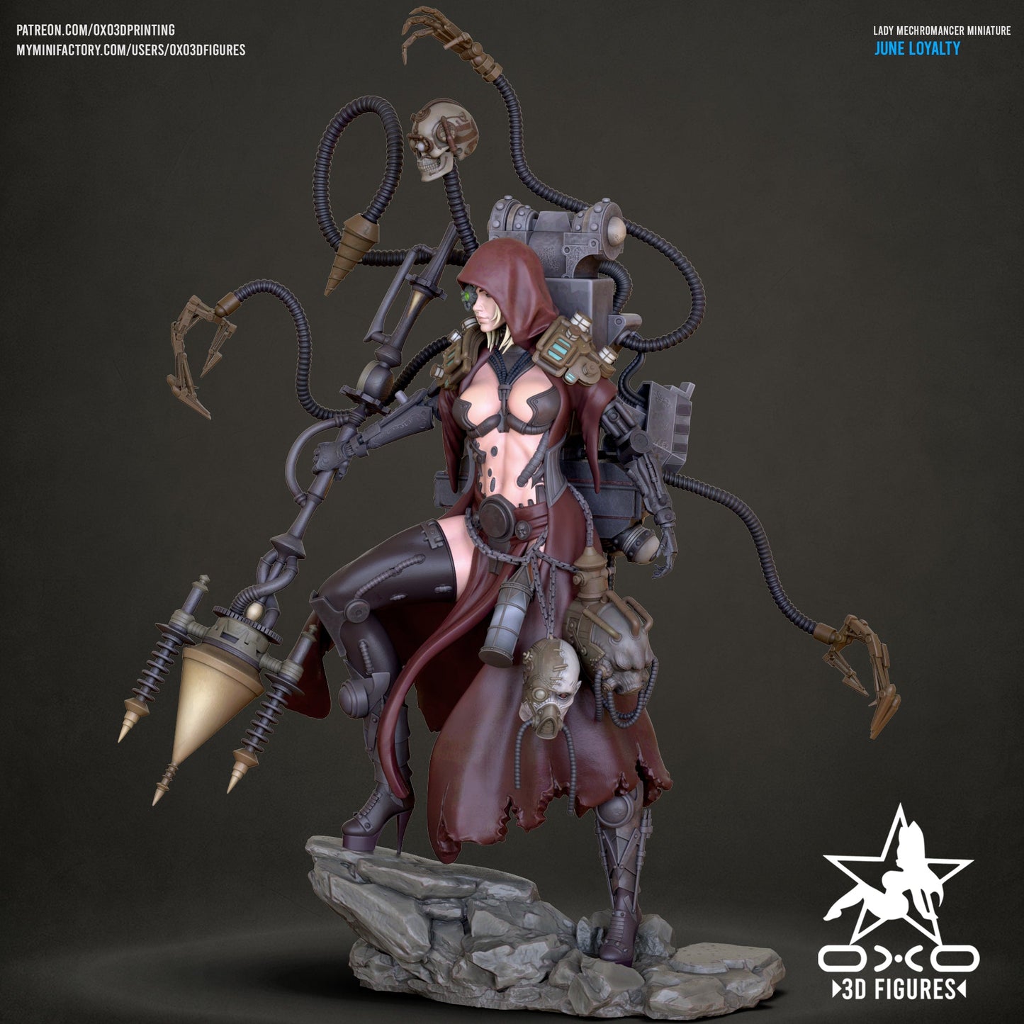 Lady Mechromancer - OXO3D - Dark Forge Arts