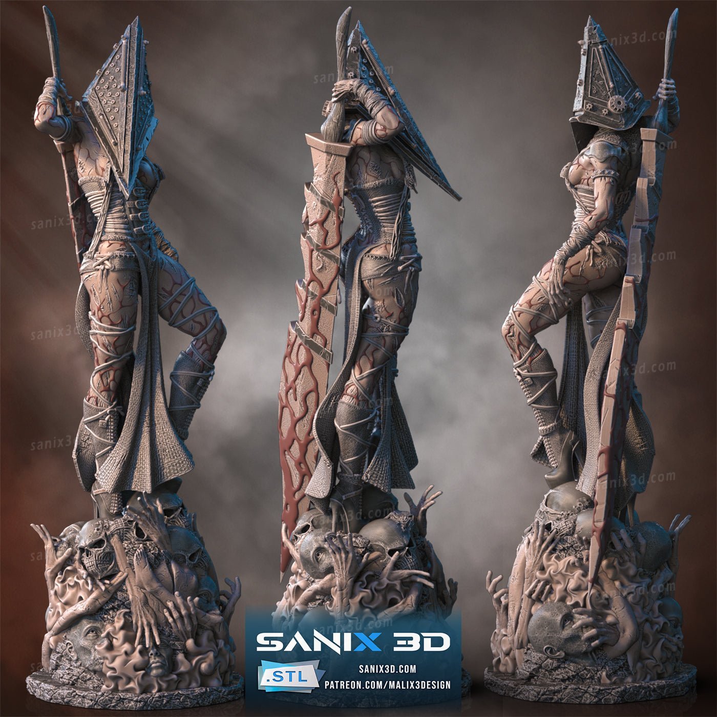 Lady Pyramid Head - Sanix3D - Dark Forge Arts