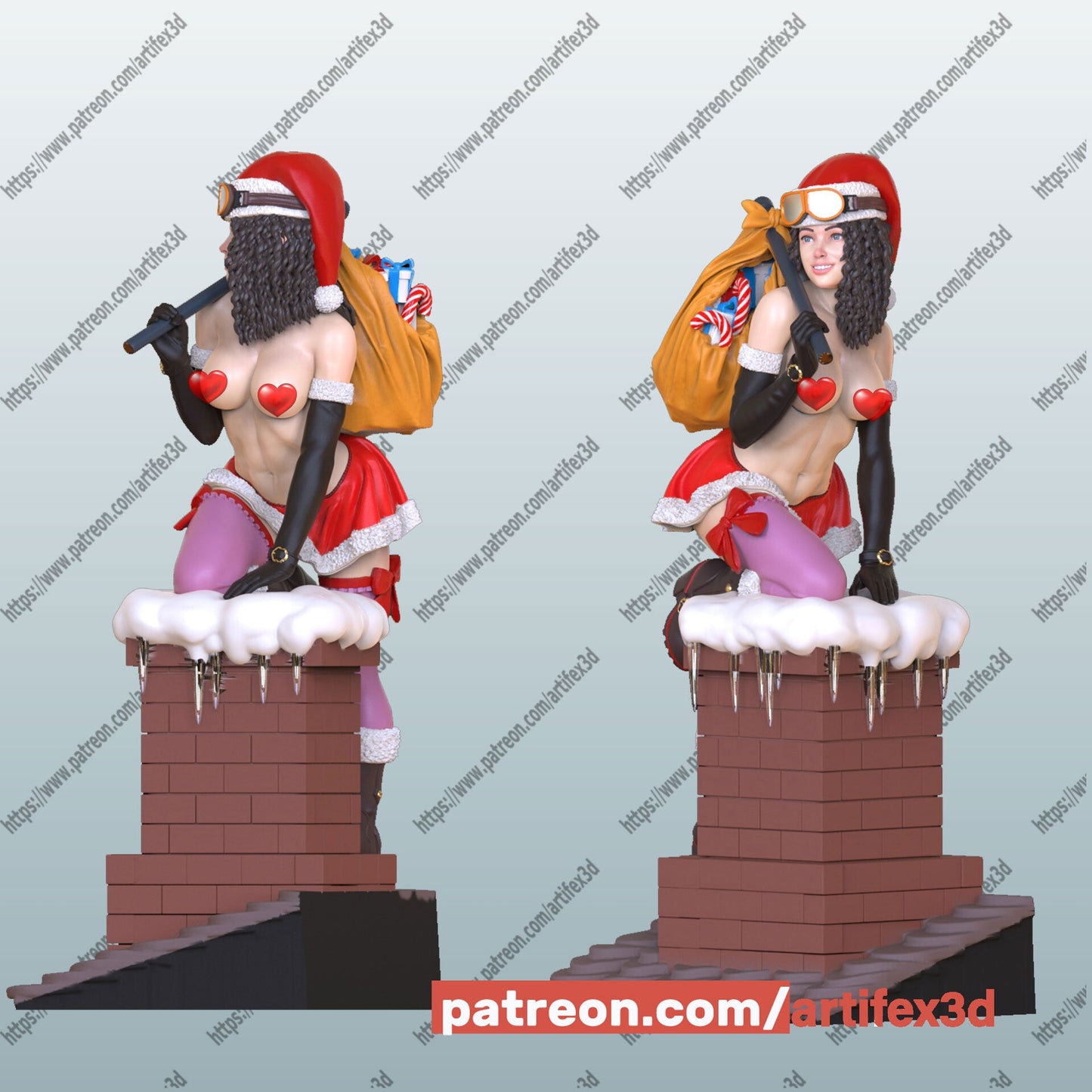 Lady Santa - Artifex3D - Dark Forge Arts