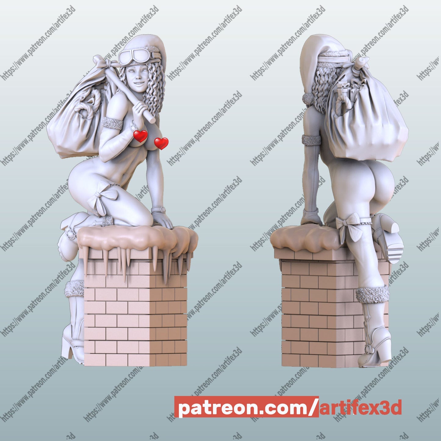 Lady Santa - Artifex3D - Dark Forge Arts
