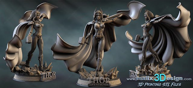 Lady Thor - Sanix3D - Dark Forge Arts