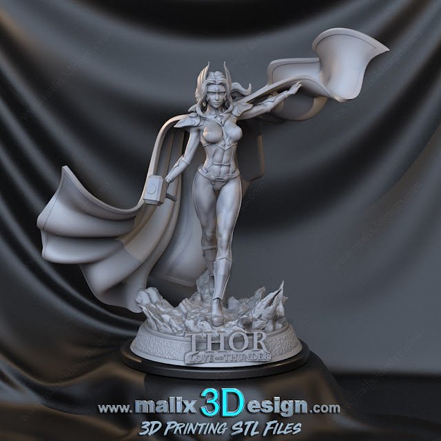 Lady Thor - Sanix3D - Dark Forge Arts