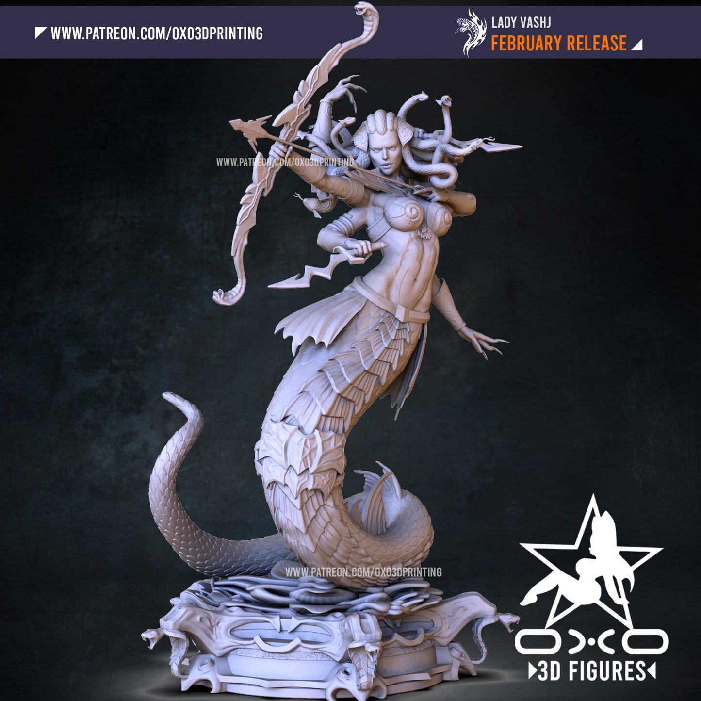 Lady Vashj - OXO3D - Dark Forge Arts