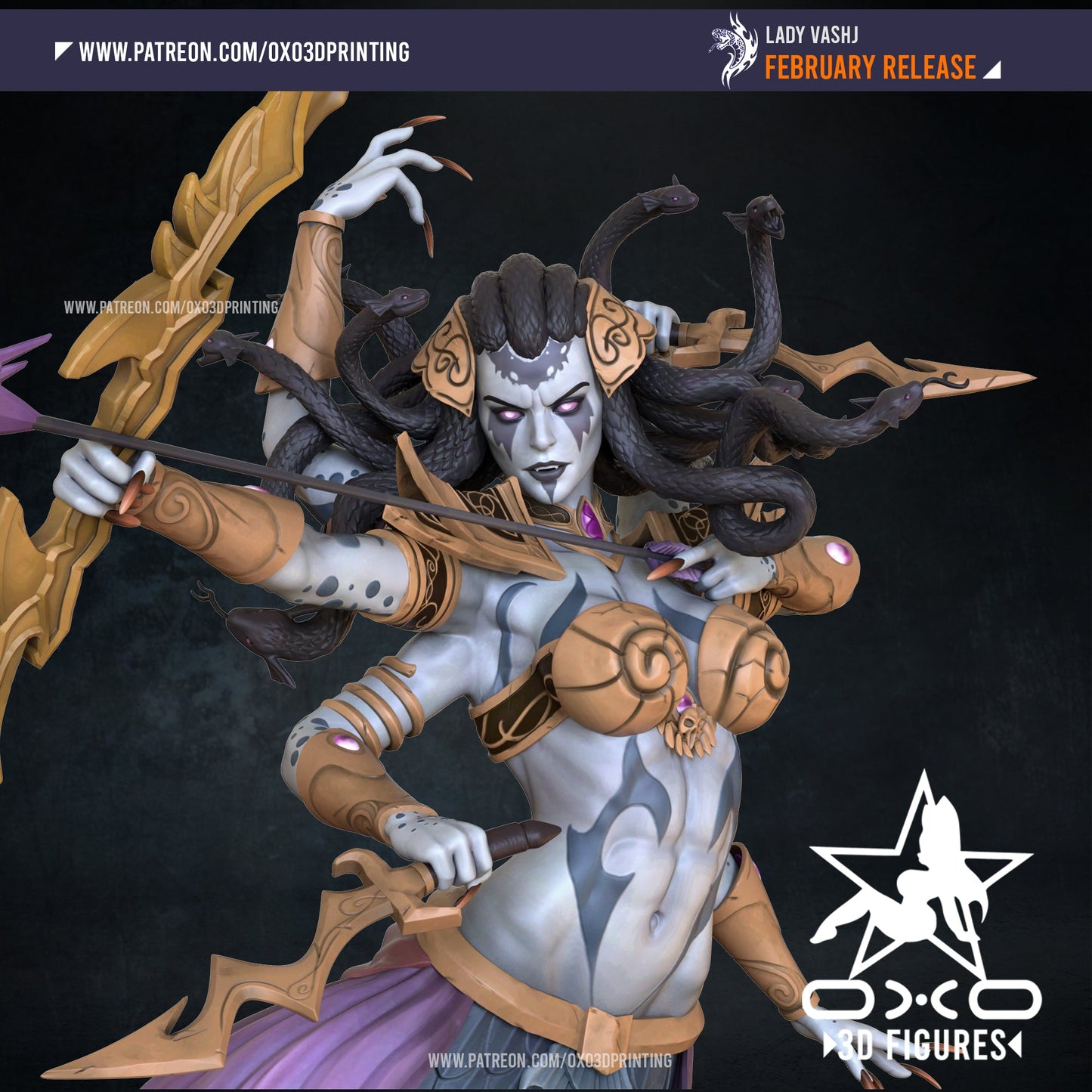 Lady Vashj - OXO3D - Dark Forge Arts