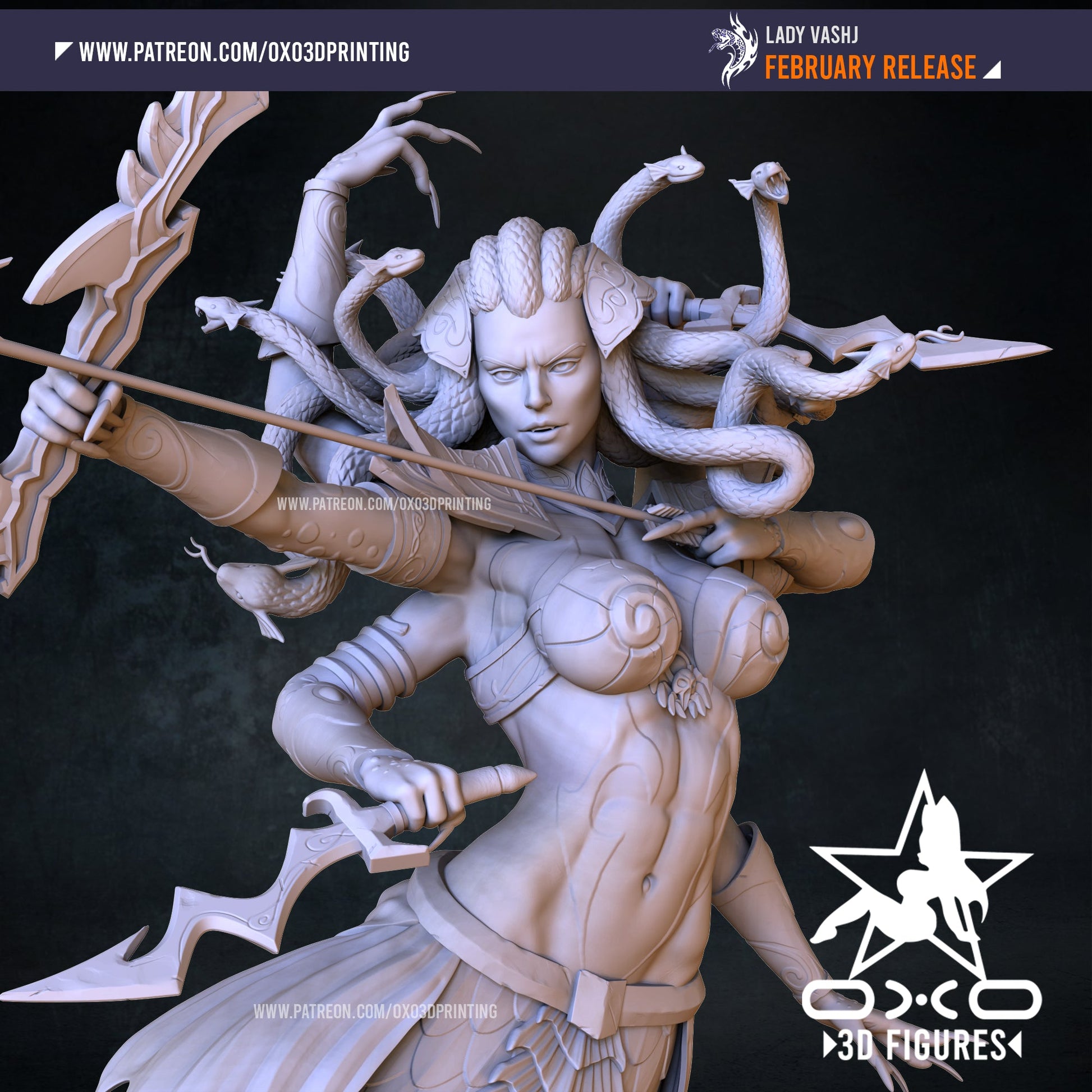 Lady Vashj - OXO3D - Dark Forge Arts