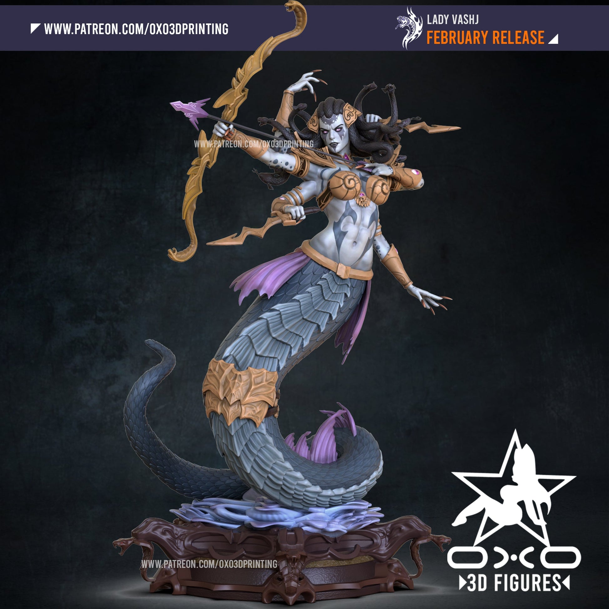 Lady Vashj - OXO3D - Dark Forge Arts