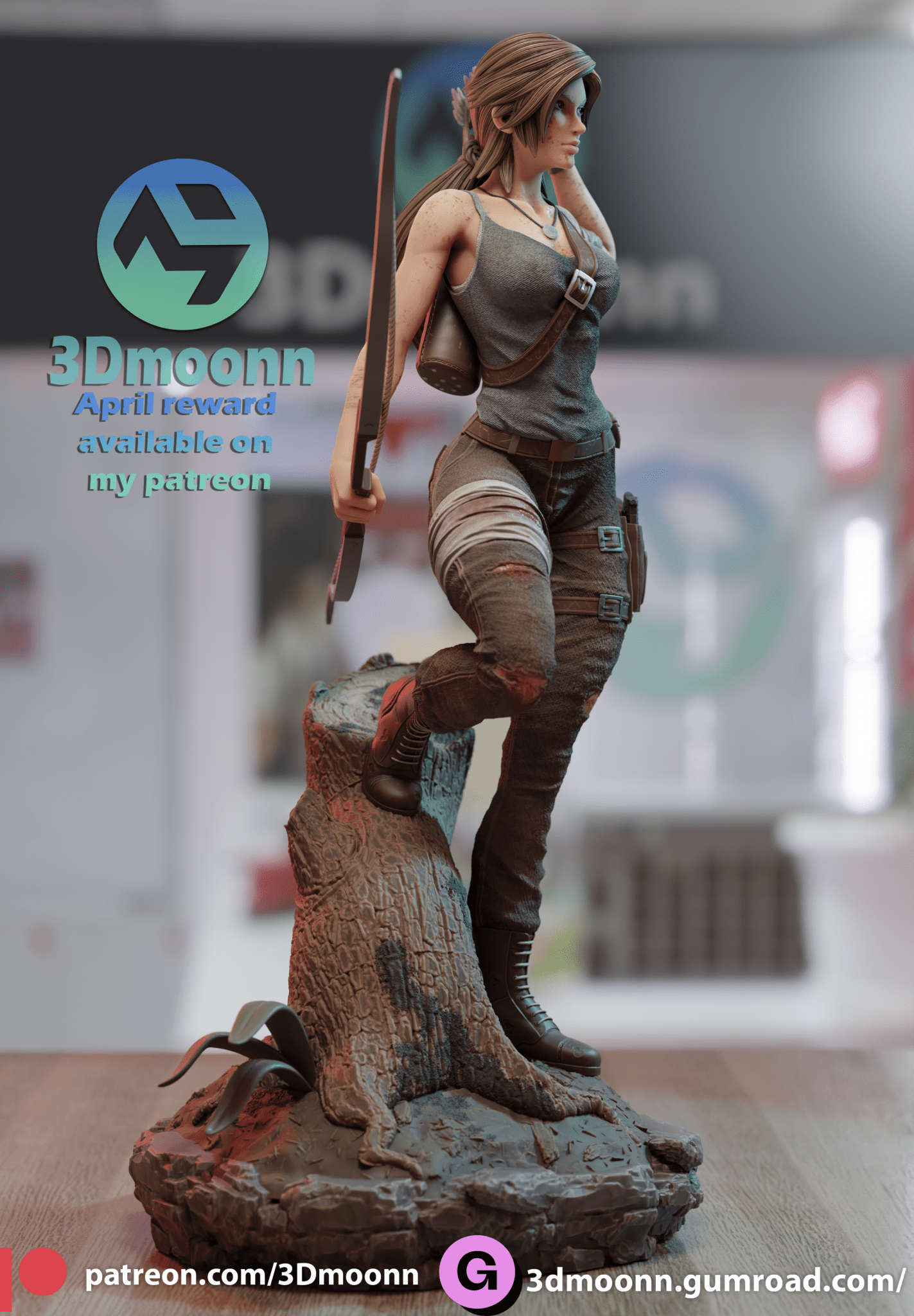 Lara Croft - 3DMoonn - Dark Forge Arts