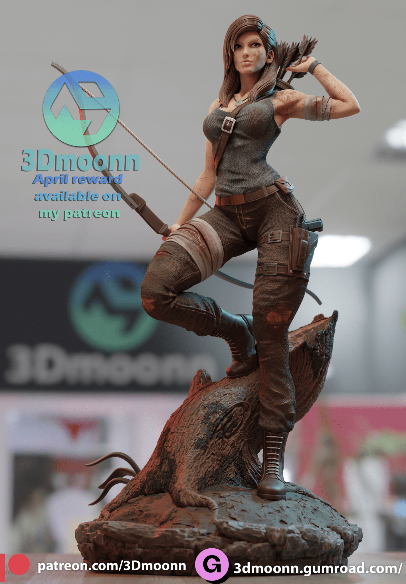 Lara Croft - 3DMoonn - Dark Forge Arts