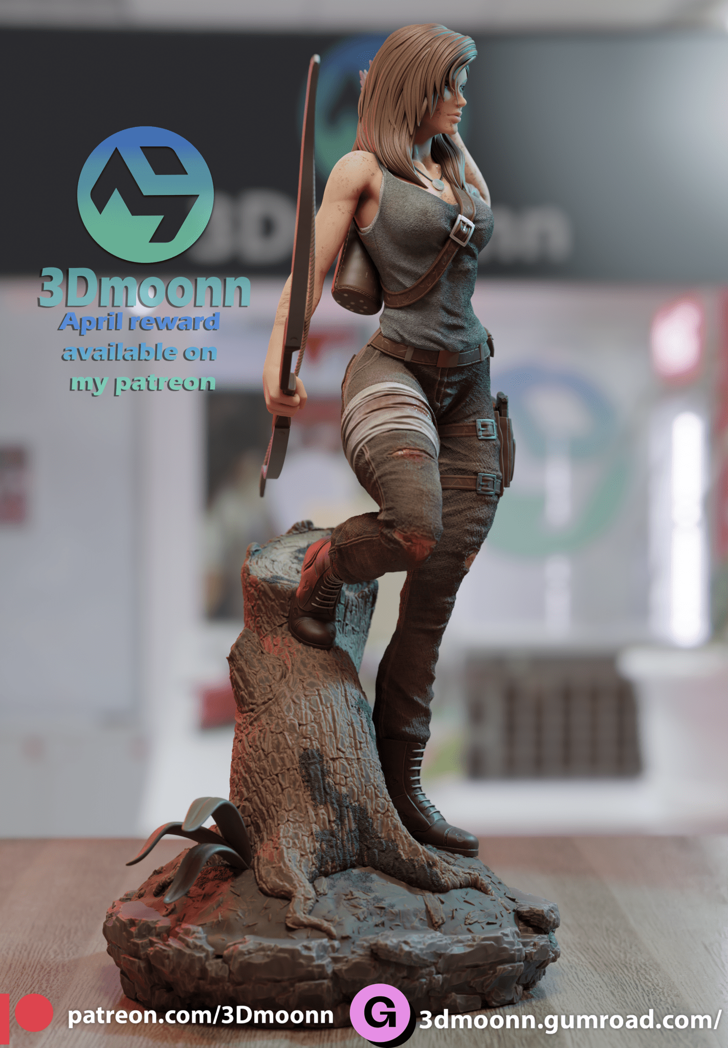 Lara Croft - 3DMoonn - Dark Forge Arts