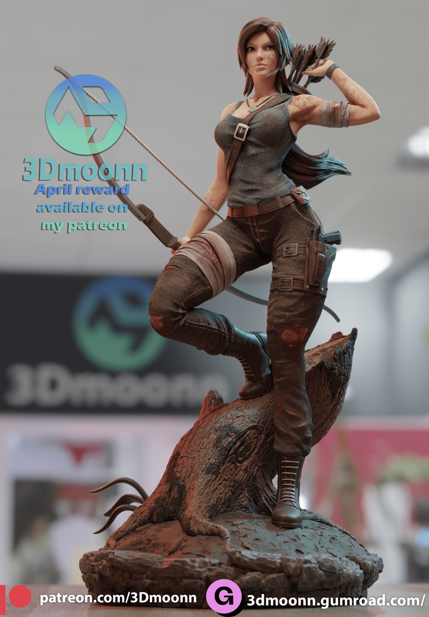 Lara Croft - 3DMoonn - Dark Forge Arts
