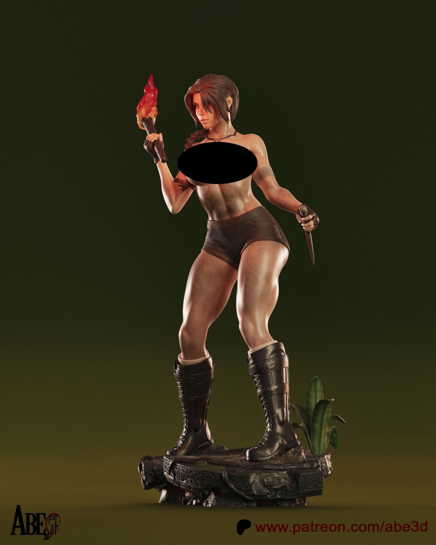 Lara Croft - Abe3D - Dark Forge Arts