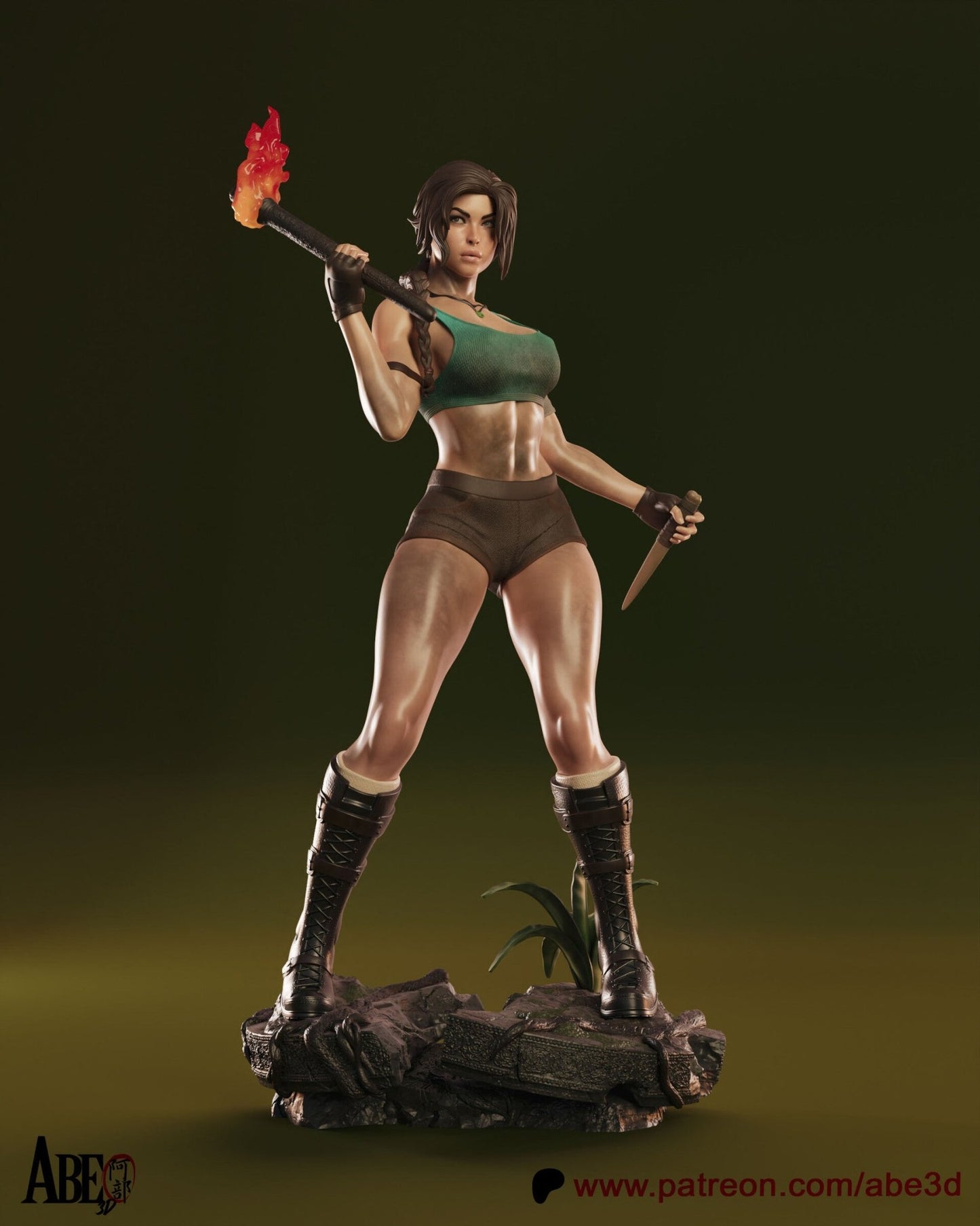 Lara Croft - Abe3D - Dark Forge Arts
