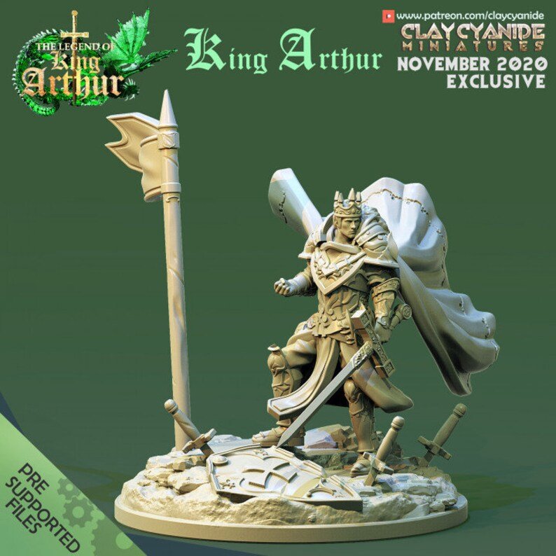 Legend of King Arthur - ClayCyanide - Dark Forge Arts