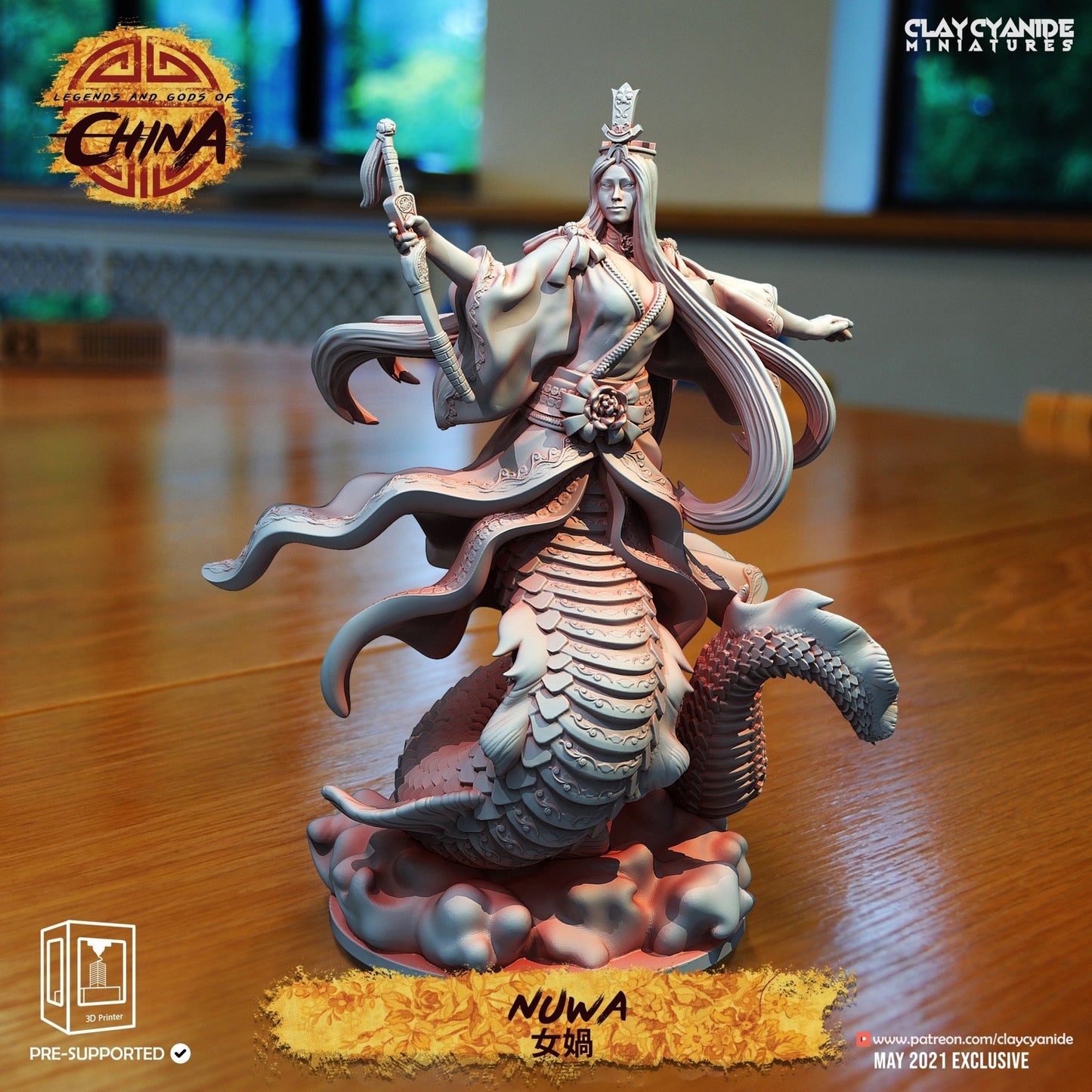 Legends and Gods of China - ClayCyanide - Dark Forge Arts