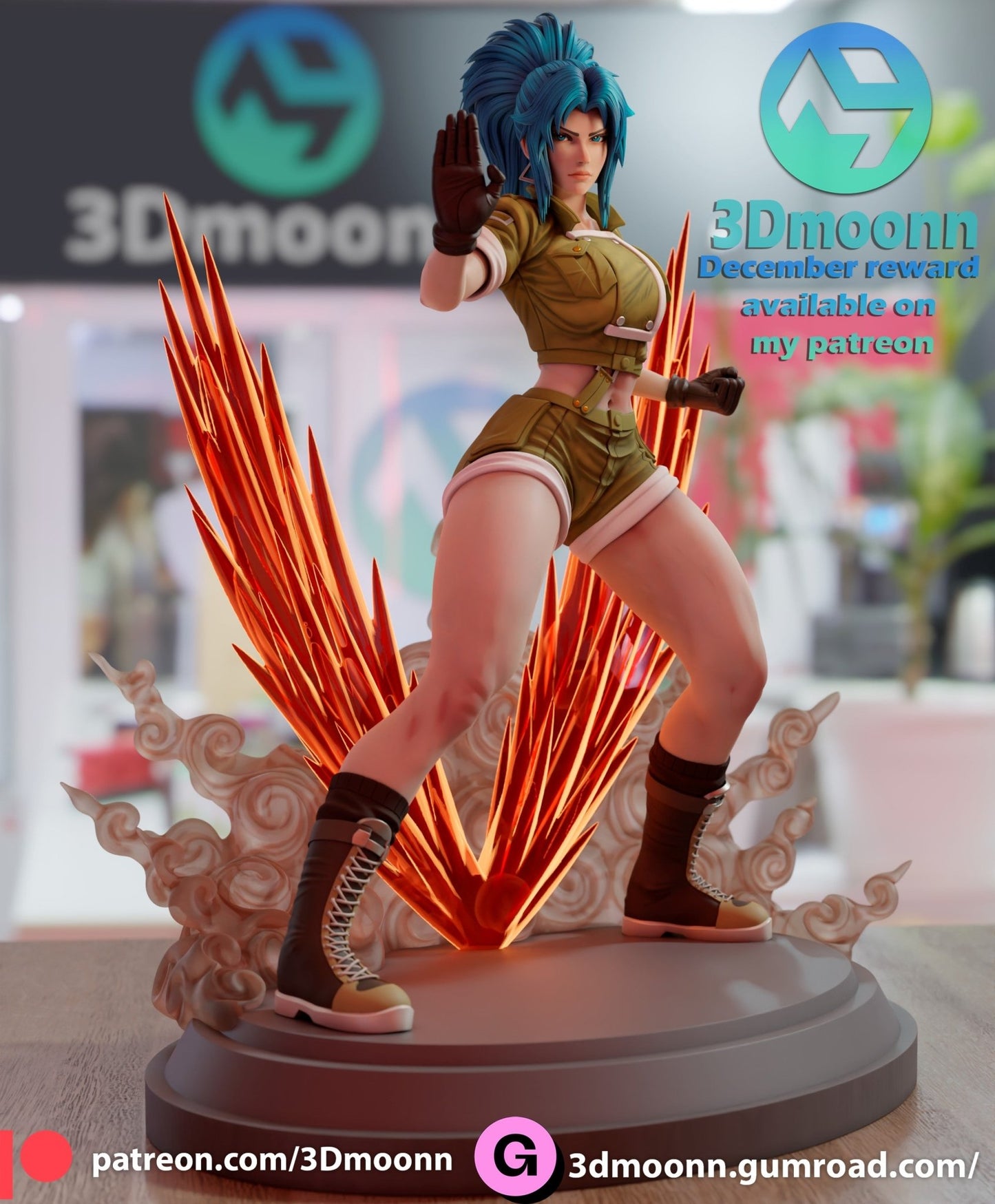 Leona the King of Fighters - 3DMoonn - Dark Forge Arts