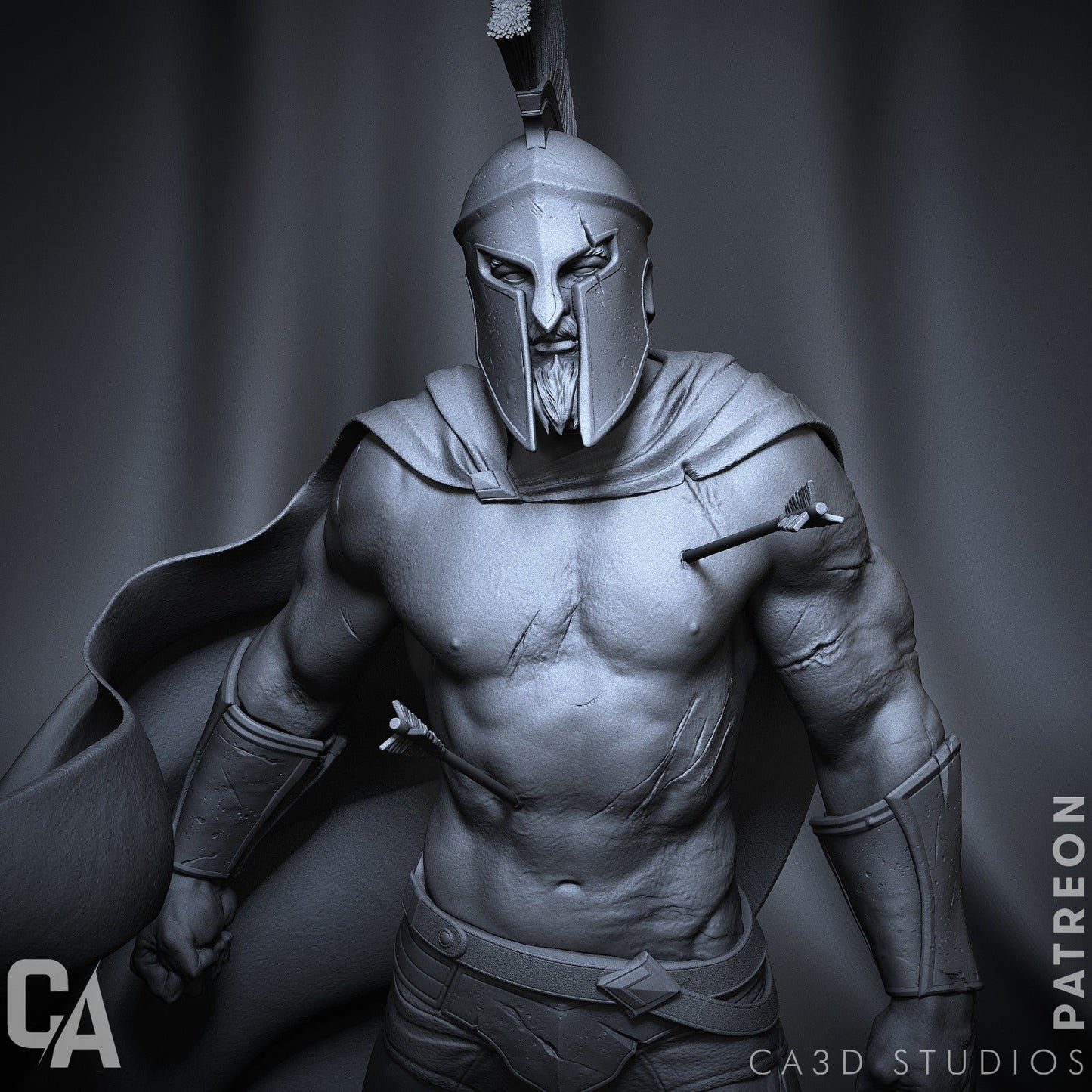 Leonidas - CA 3D Studios - Dark Forge Arts