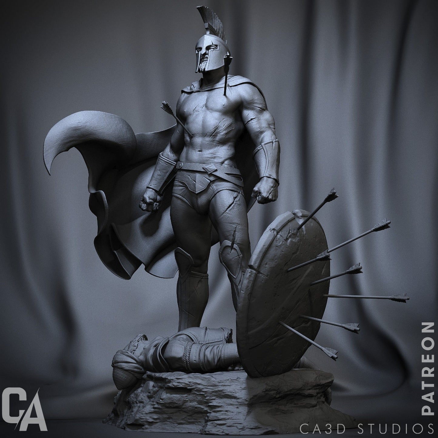 Leonidas - CA 3D Studios - Dark Forge Arts
