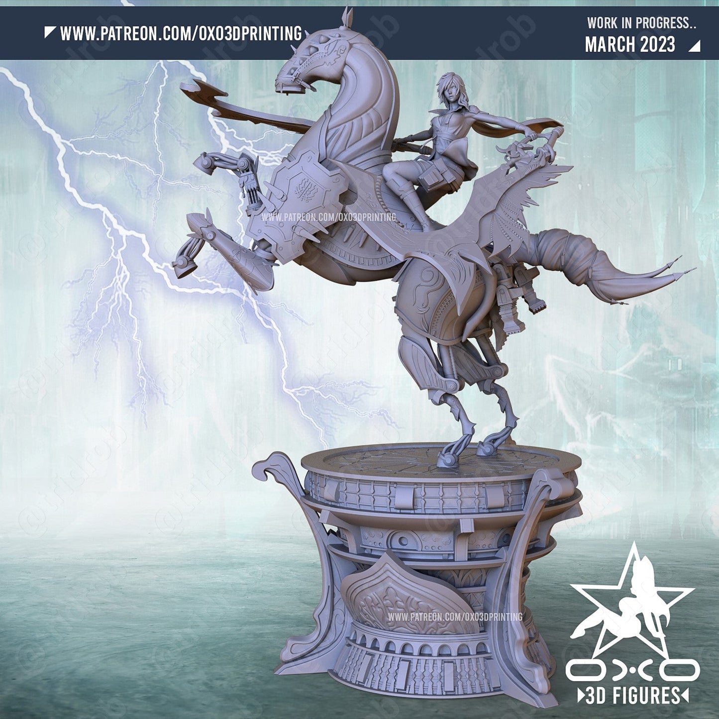 Lightning & Odin - OXO3D (Copy) - Dark Forge Arts