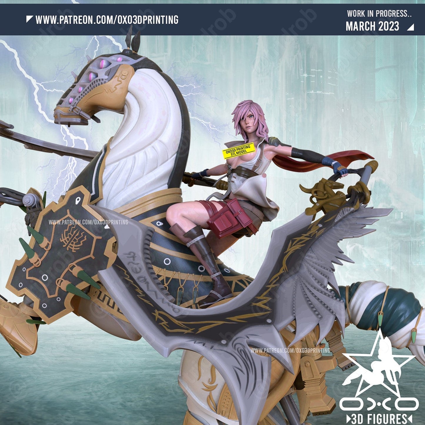 Lightning & Odin - OXO3D (Copy) - Dark Forge Arts