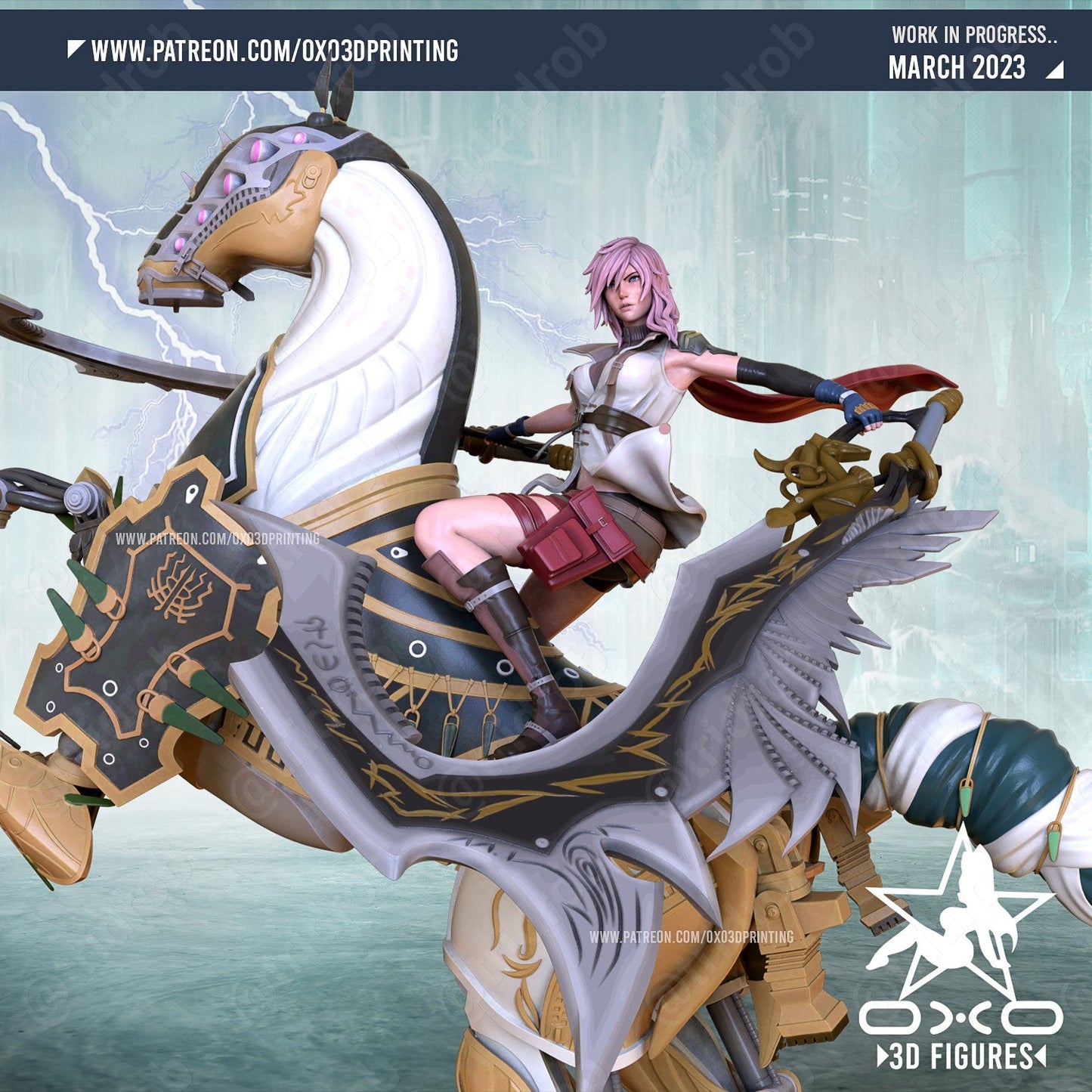 Lightning & Odin - OXO3D (Copy) - Dark Forge Arts