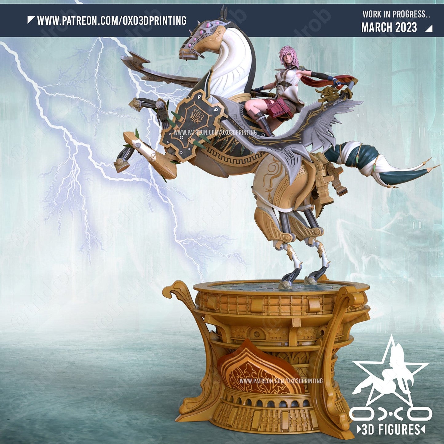Lightning & Odin - OXO3D (Copy) - Dark Forge Arts