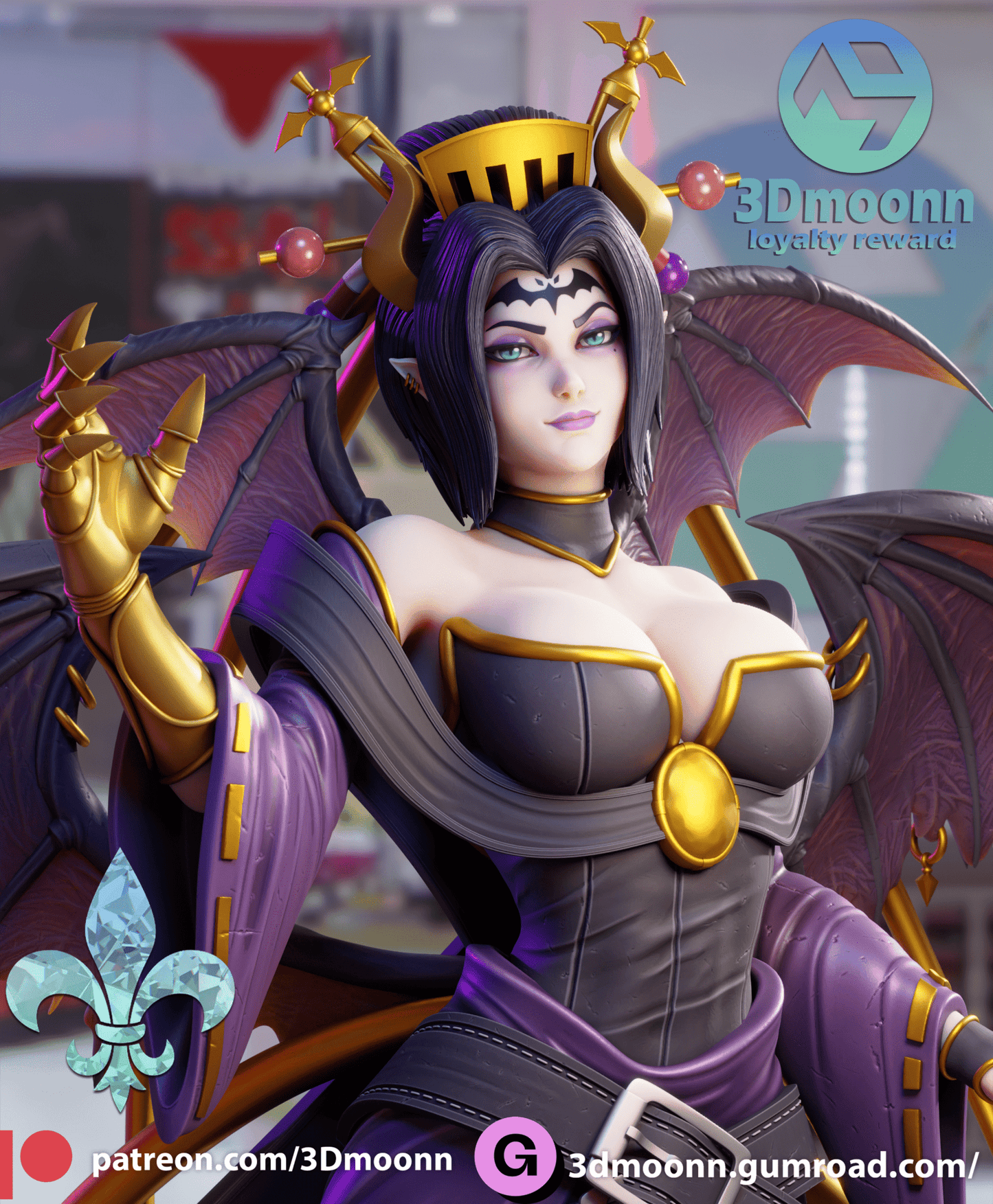 Lilithmon - 3DMoonn - Dark Forge Arts