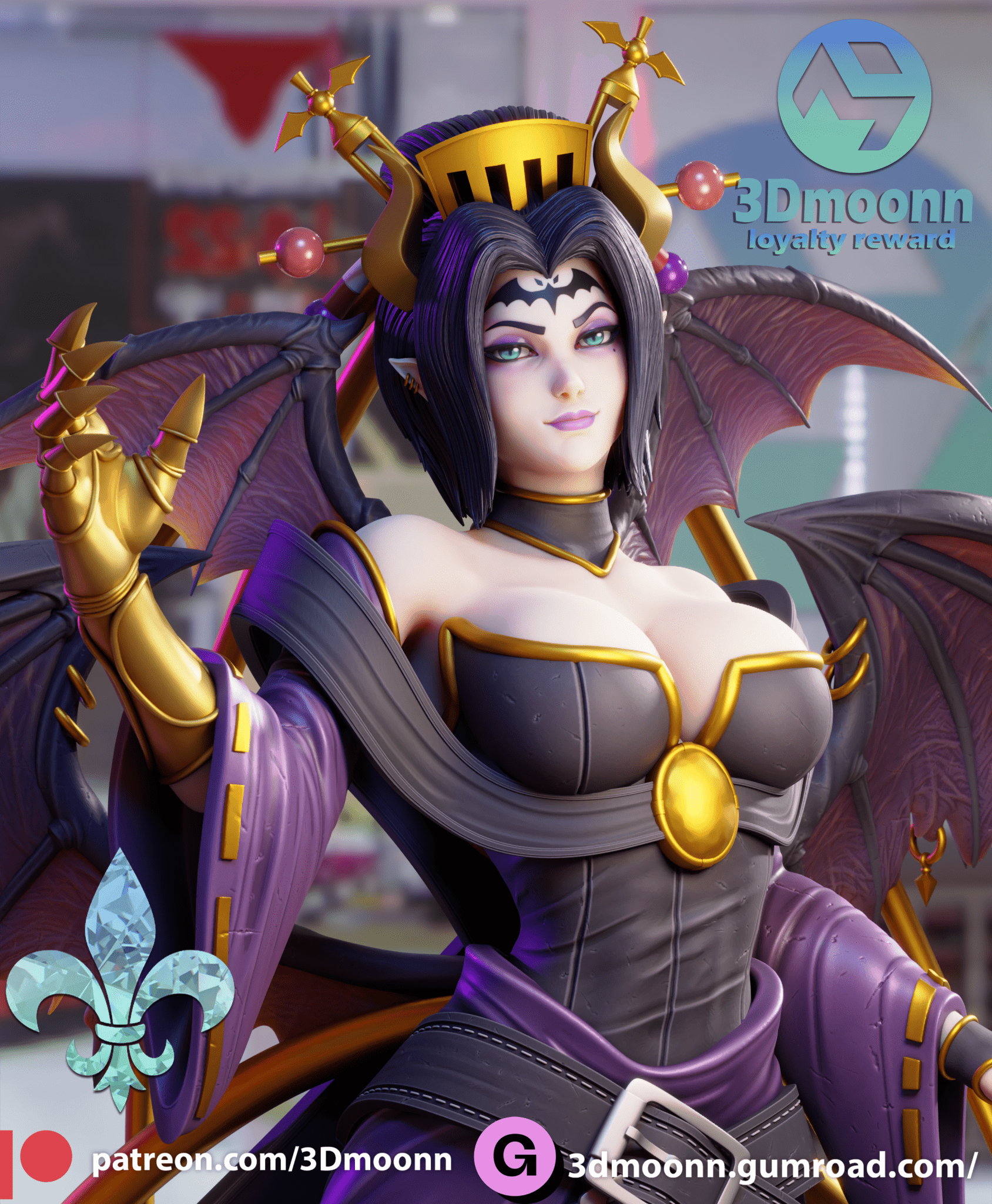 Lilithmon - 3DMoonn - Dark Forge Arts