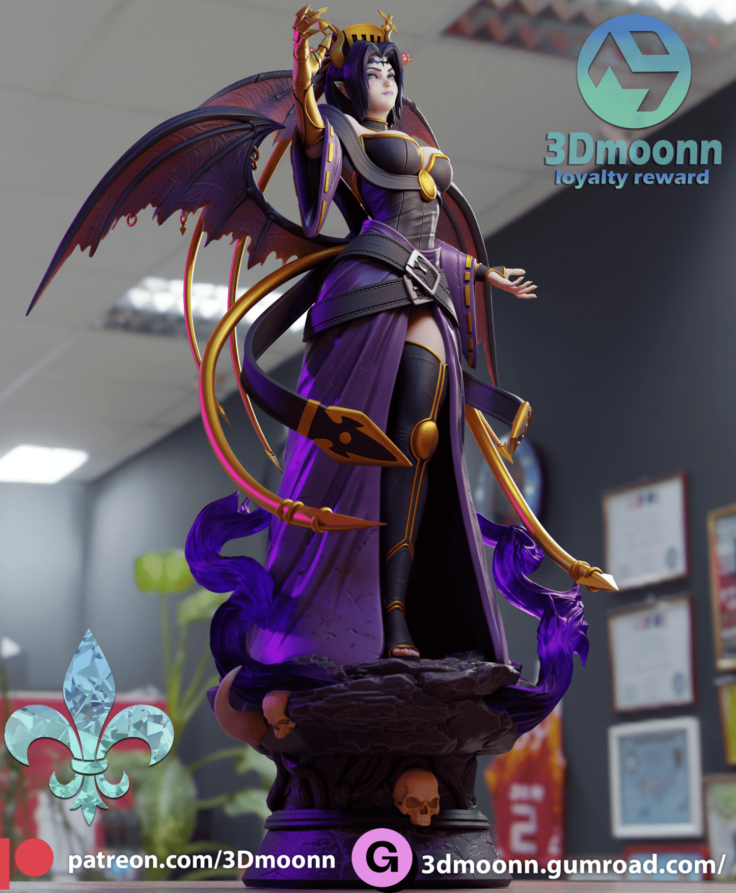 Lilithmon - 3DMoonn - Dark Forge Arts