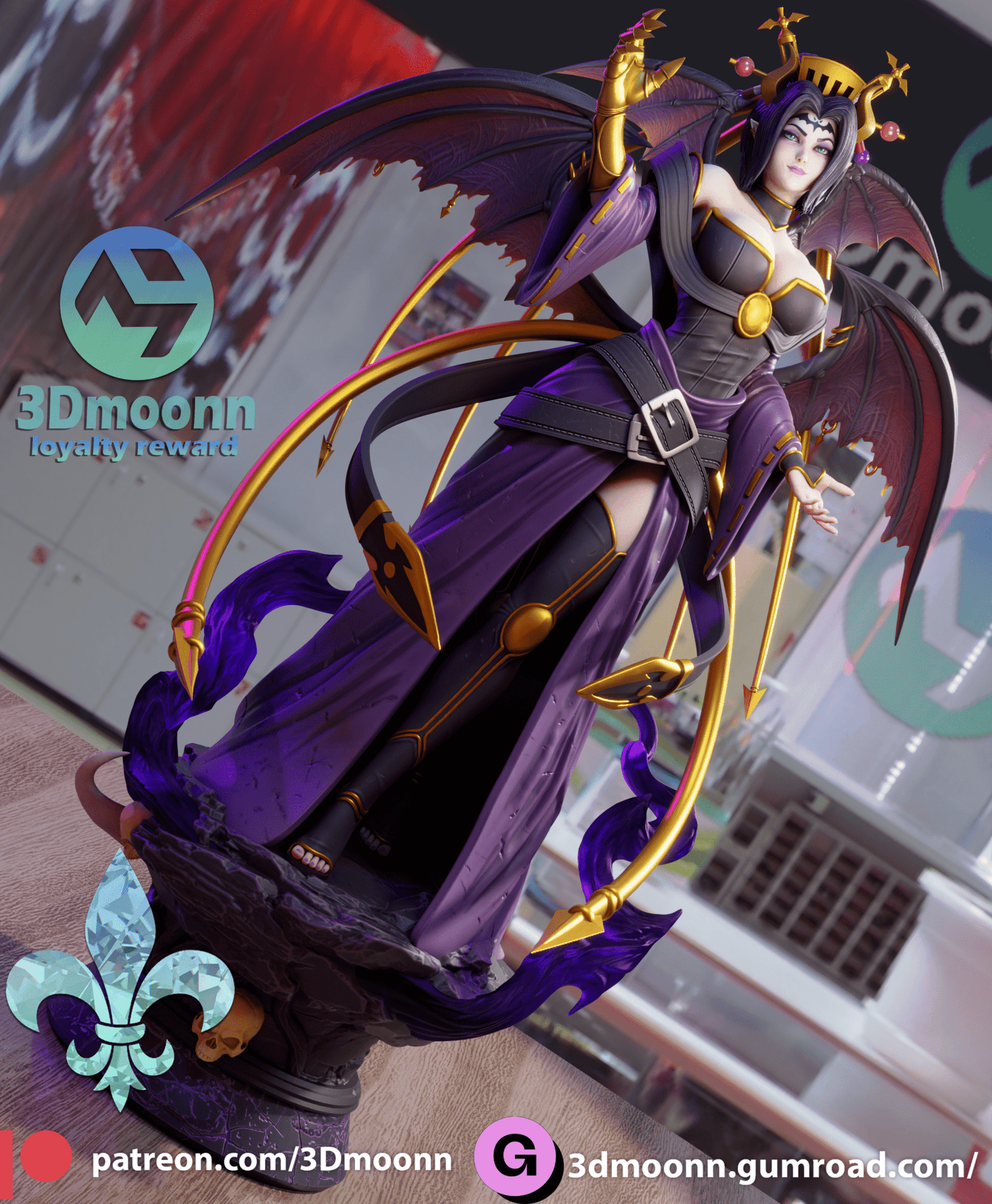 Lilithmon - 3DMoonn - Dark Forge Arts