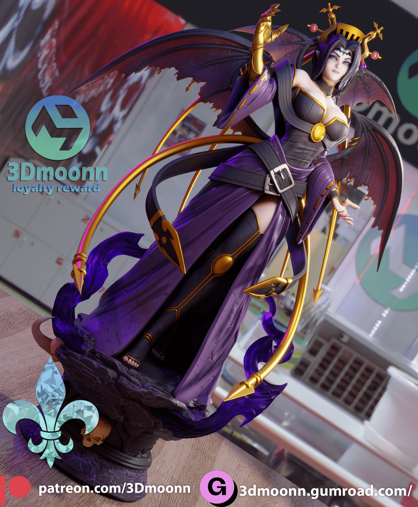 Lilithmon - 3DMoonn - Dark Forge Arts