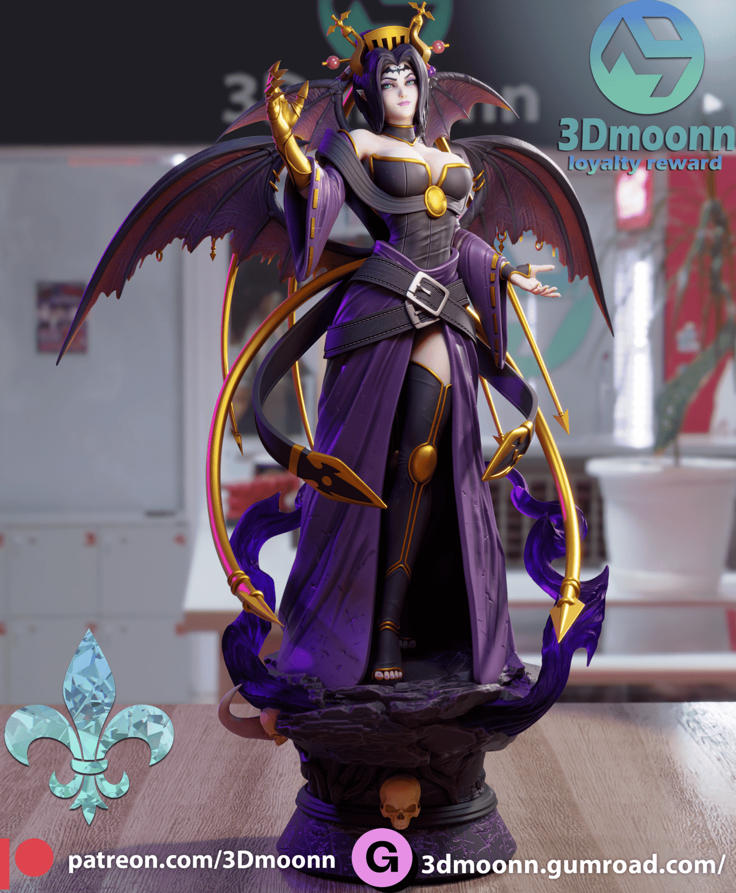 Lilithmon - 3DMoonn - Dark Forge Arts