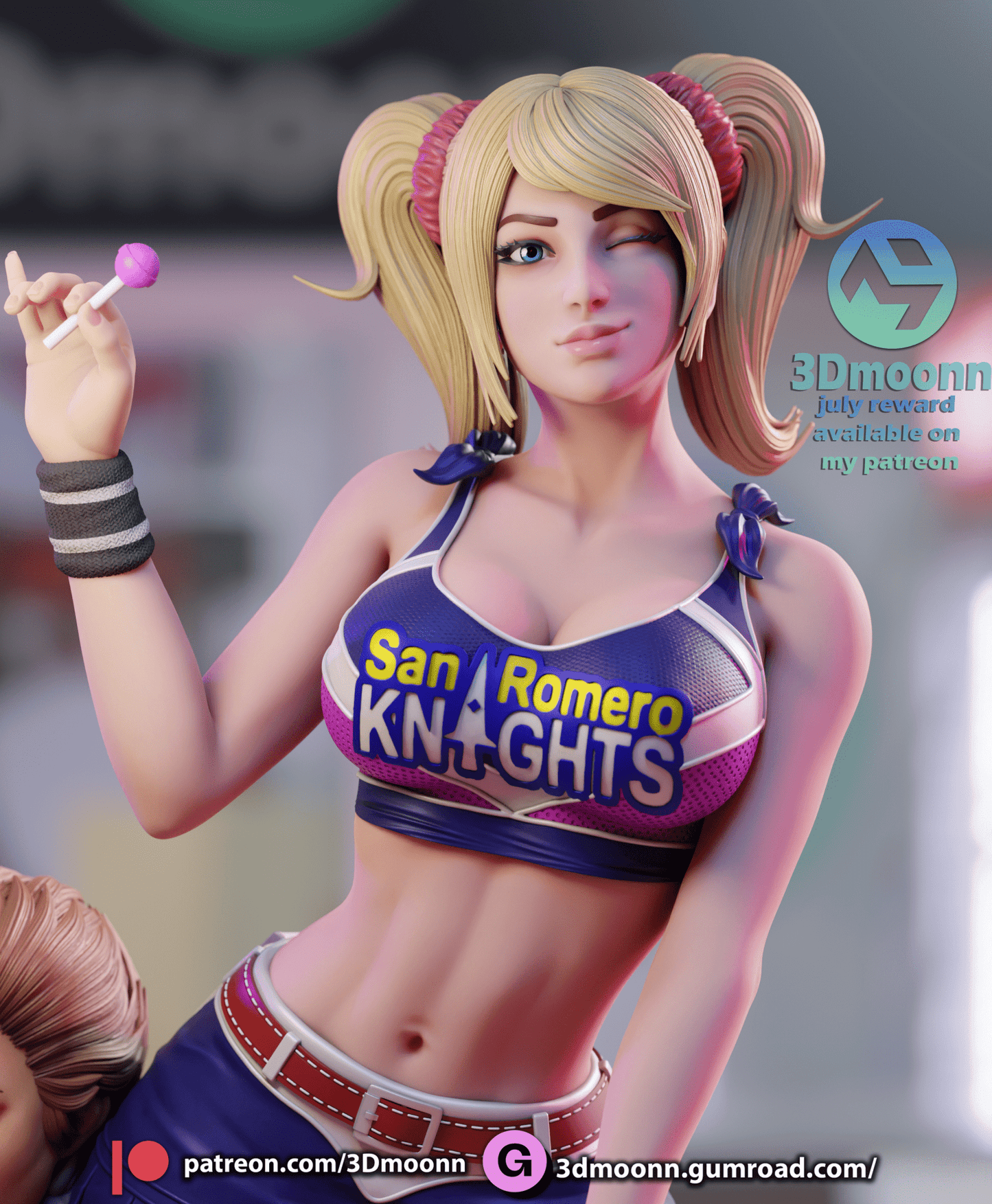Lollipop Chainsaw - 3DMoonn - Dark Forge Arts